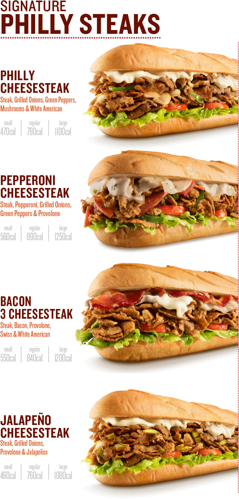 Menu Steak The Chicken Cheese Philly - Charleys Philly Steaks Menu (966x1728), Png Download