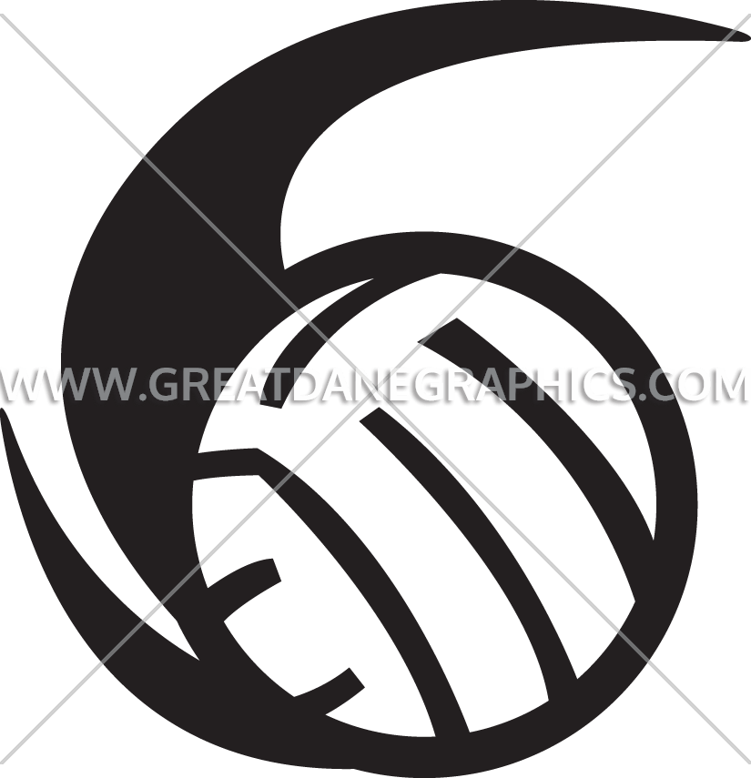 Volleyball Clipart Swoosh - Library (825x855), Png Download