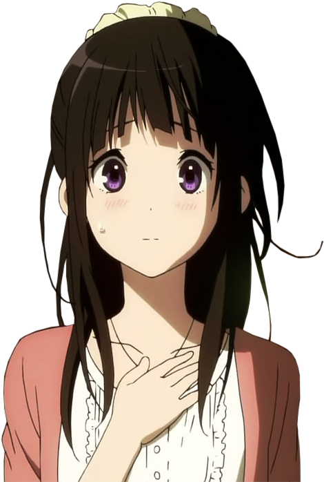 30 Images About Anime Transparents 🍡 On We Heart It - Transparent Anime Girl Black Hair (577x720), Png Download