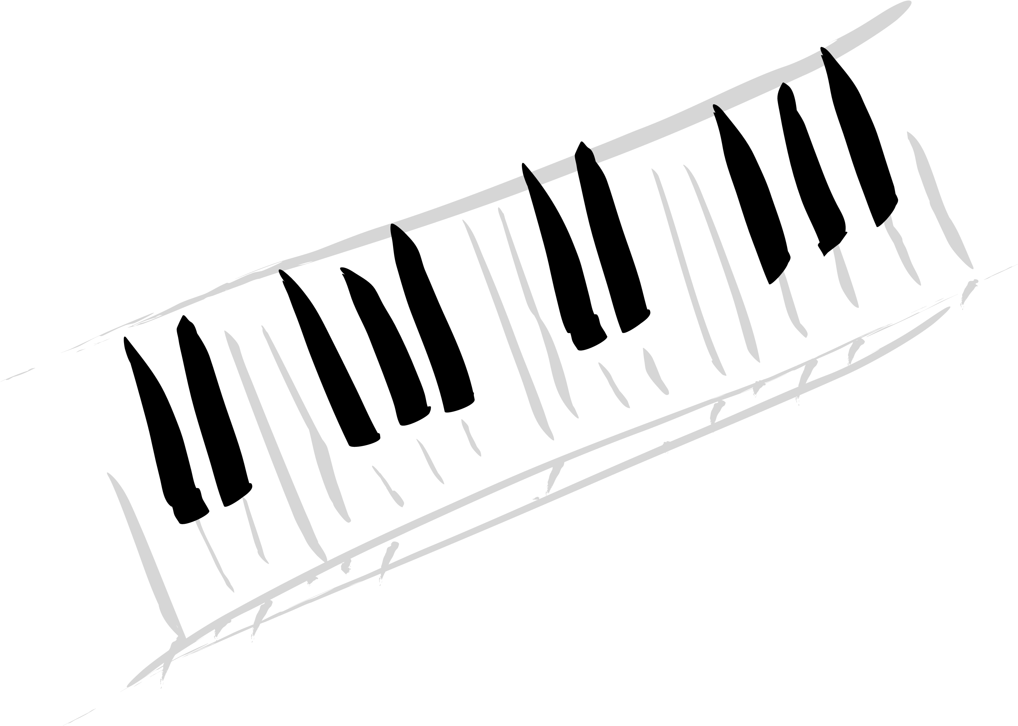 Index Of /hp - Piano Keys Clip Art (3300x2367), Png Download
