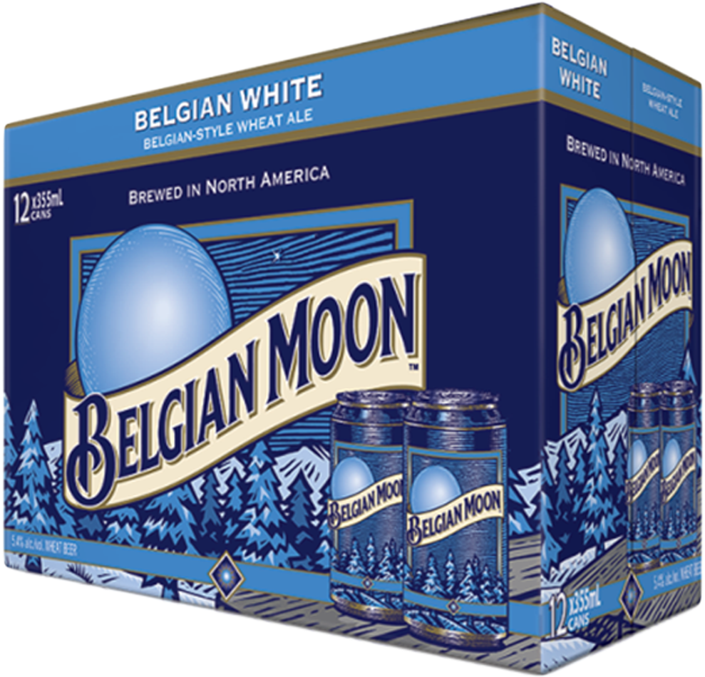 Belgian Moon Ale - Blue Moon And Belgian Moon (1024x967), Png Download