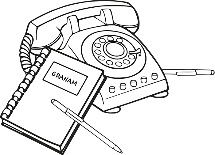 Illustration Of A Phone And A Notepad - Estate Planning (700x506), Png Download