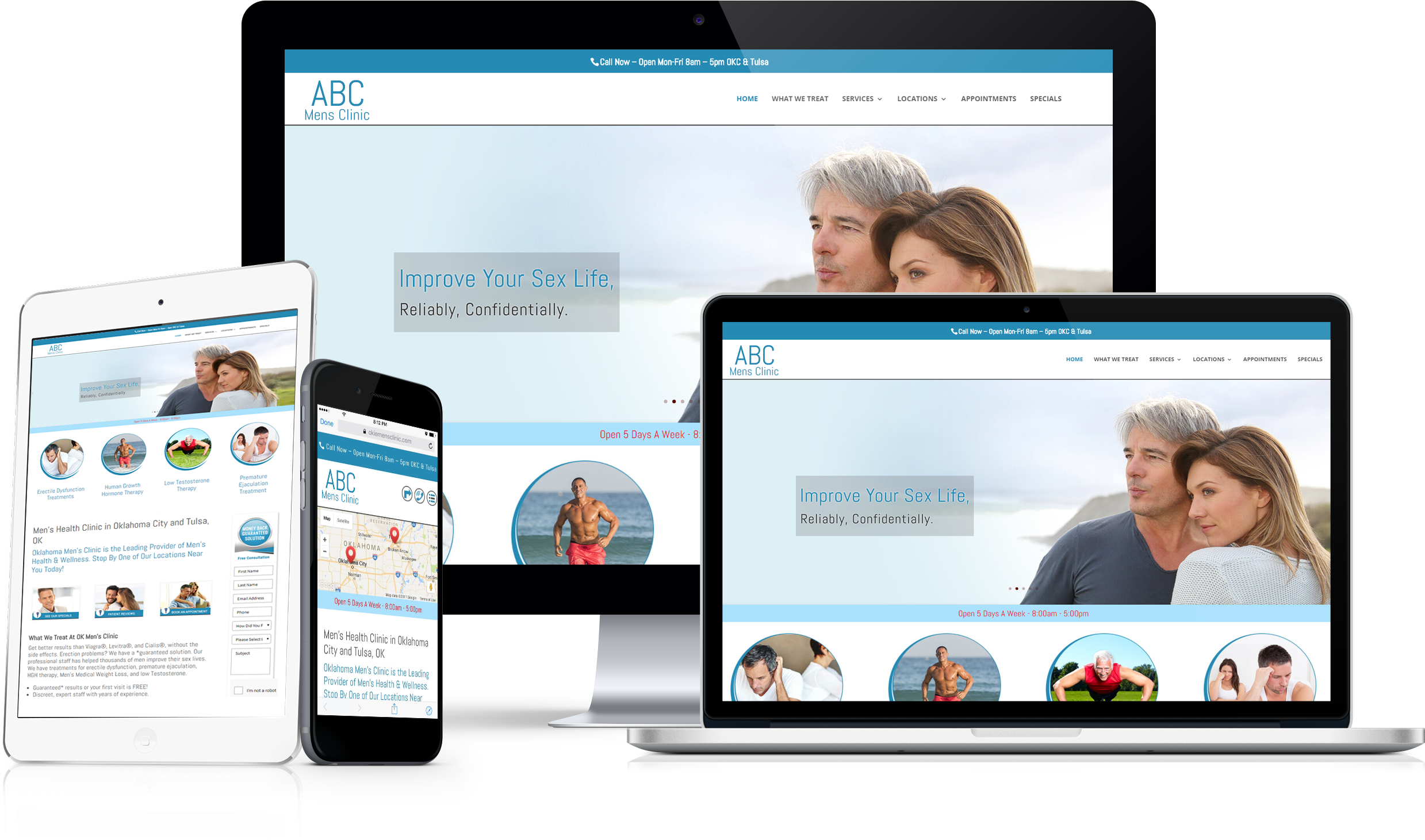 Website Design For Medical Doctors Example - Website (2760x1589), Png Download