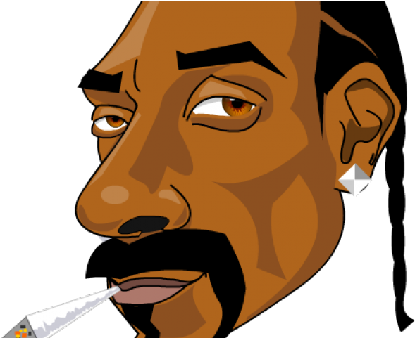 Snoop Dogg Clipart Png - Snoop Dogg Smoking Cartoon (640x480), Png Download