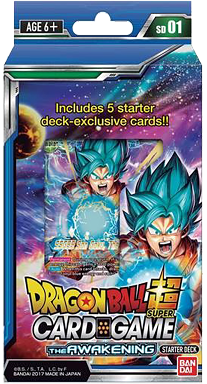 The Awakening Starter Deck - Dragon Ball Super Tcg Starter Deck (1000x778), Png Download
