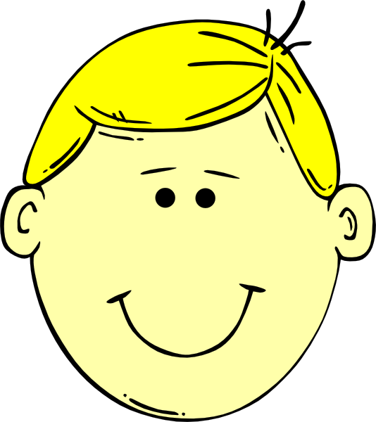 Face Boy Clipart (534x600), Png Download