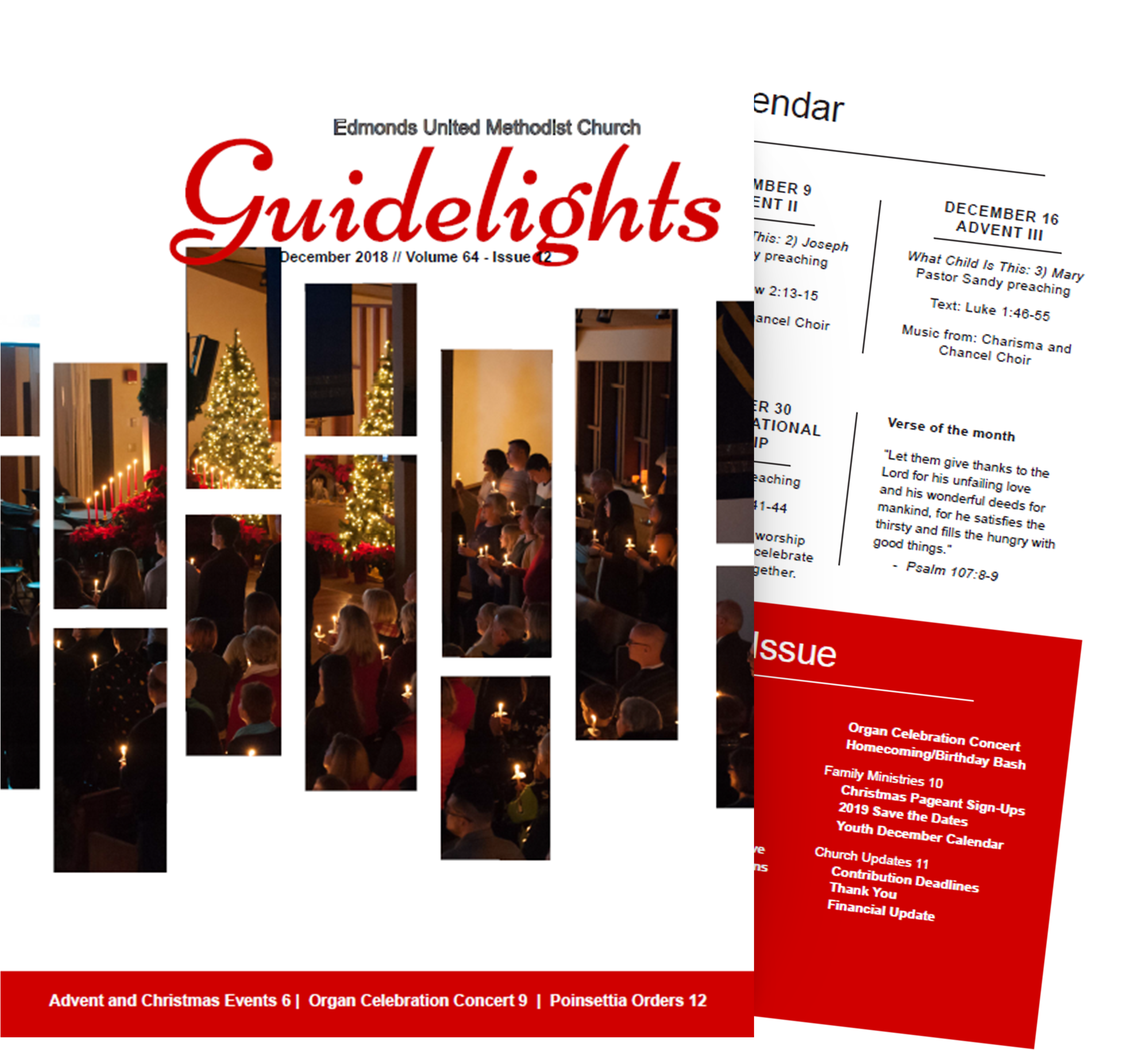 December Guidelights Cover 2018 - Flyer (2555x2353), Png Download
