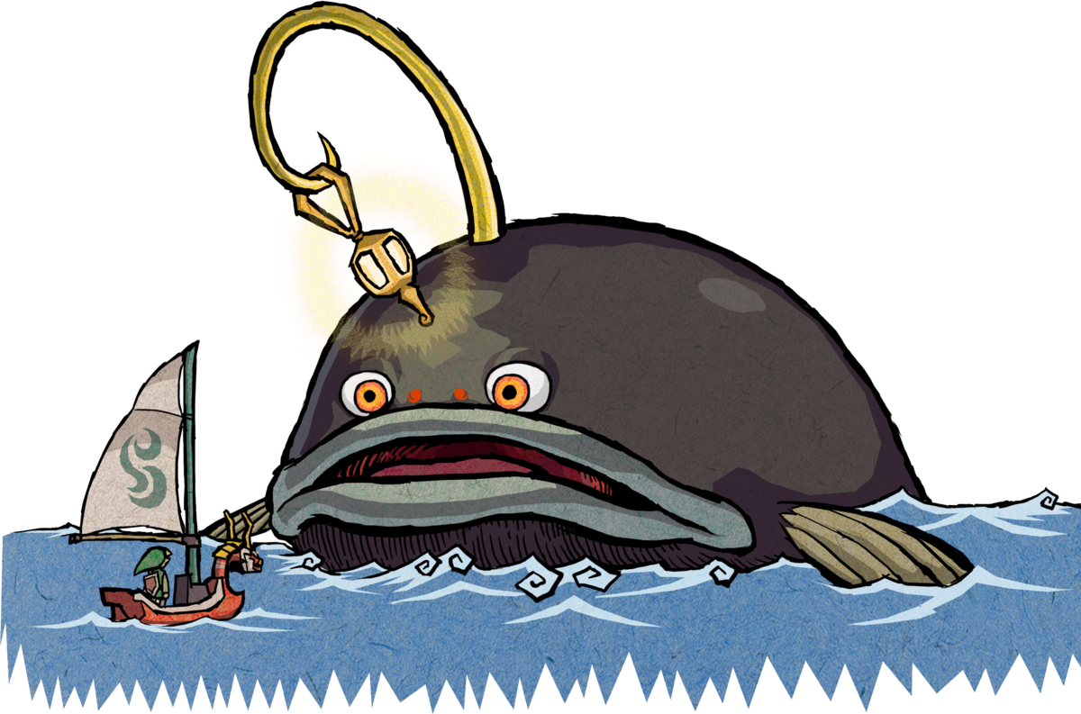 Wind Waker Big Fish (1200x793), Png Download