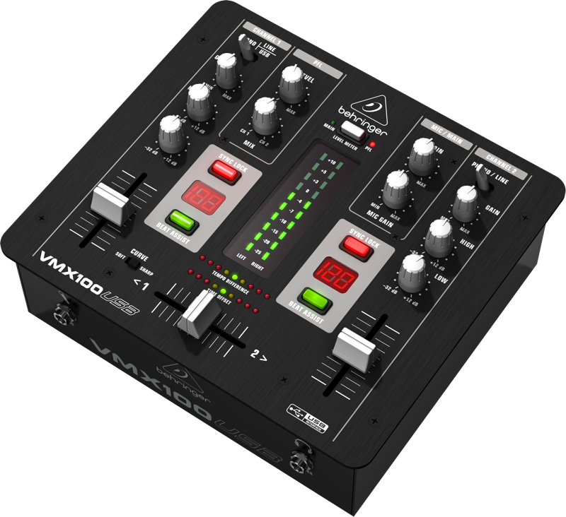 Behringer Vmx100 Usb Pro Mixer (800x732), Png Download