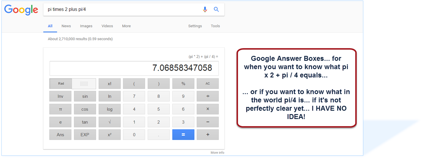 Answer Box Calculator - Calculator (1479x552), Png Download