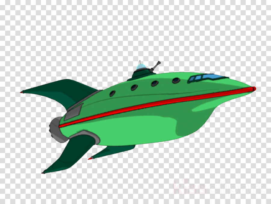 Download Futurama Ship Transparent Clipart Planet Express - Planet Express Ship Png (900x680), Png Download