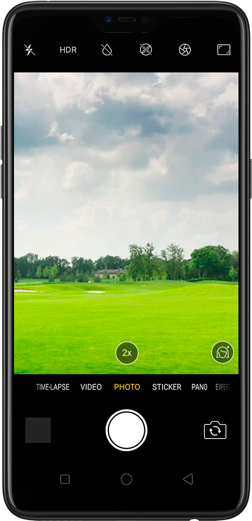 Turn The Flash On Or Off - Color Os 5.2 Camera (560x1058), Png Download