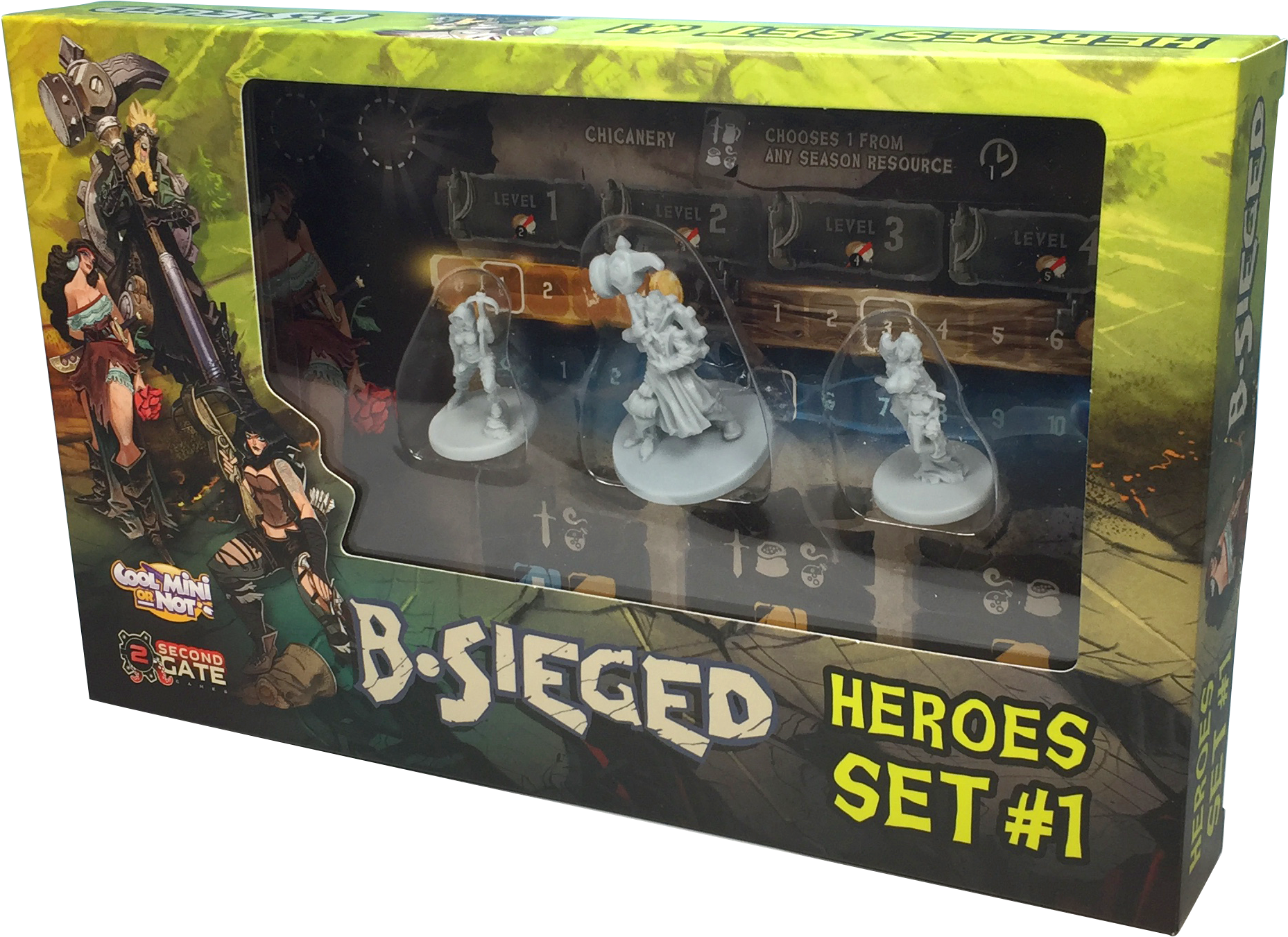 Beseiged Hero Set - B-sieged Heroes Set 2 (1927x1444), Png Download