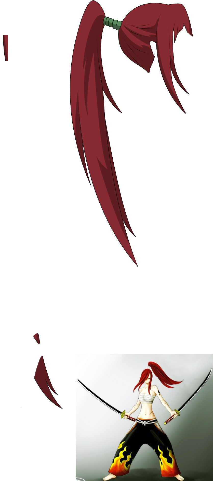 Evergreen Long Hair 05 Aug 2017 - Fairy Tail Erza (1200x2400), Png Download