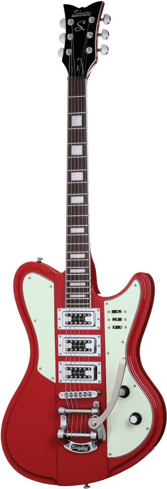 Schecter Ultra Iii Electric Guitar Vintage Red Musicales, - Schecter Electric Guitar - Ultra Iii Vintage Red (419x960), Png Download