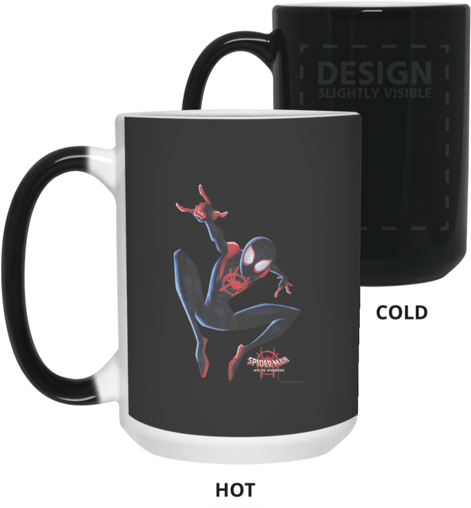 Marvel Spider-man Spiderverse Miles Morales Color Changing - Spider-man (1024x1024), Png Download