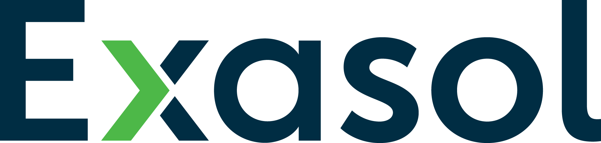 Exasol Is The Only Database Built For The Future - Exasol (2017x482), Png Download