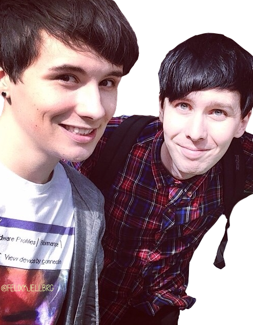 “transparent Dan Howell And Phil Lester ” - Dan And Phil (494x635), Png Download