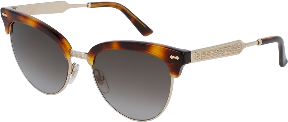Ray Ban Aviators Blue Frame Png File - Gucci Gg0055s 002 Tortoise Women Sunglasses (1000x560), Png Download