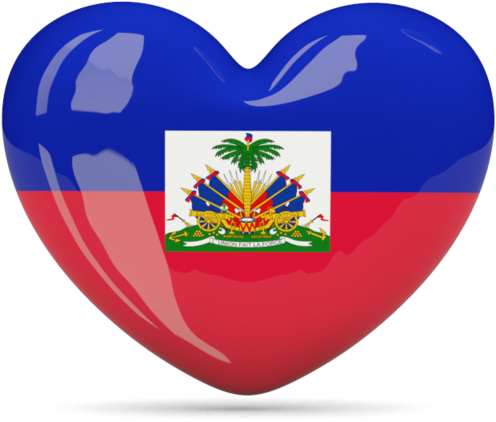 Illustration Of Flag Of Haiti - Haiti Flag In A Heart (640x480), Png Download