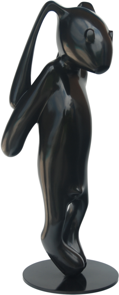 Lapin Bronze Patiné 1,60 M- 70 Cm - Bronze (767x1142), Png Download