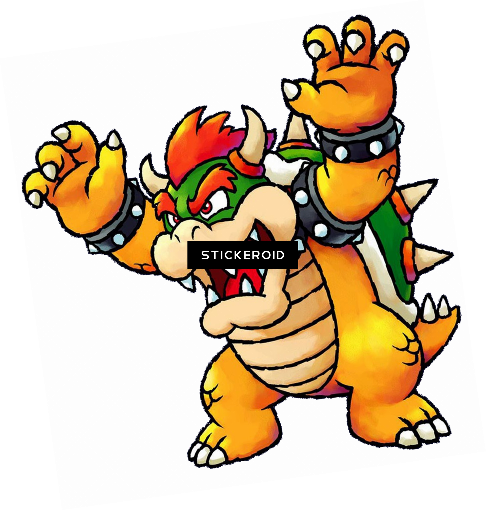 Bowser Cartoons Mario Super - Yoshi Topsy Turvy Gameboy Advanced Gba (1579x1656), Png Download