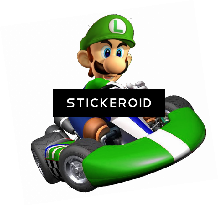 Super Mario Kart - Transparent Mario Kart Luigi (696x659), Png Download