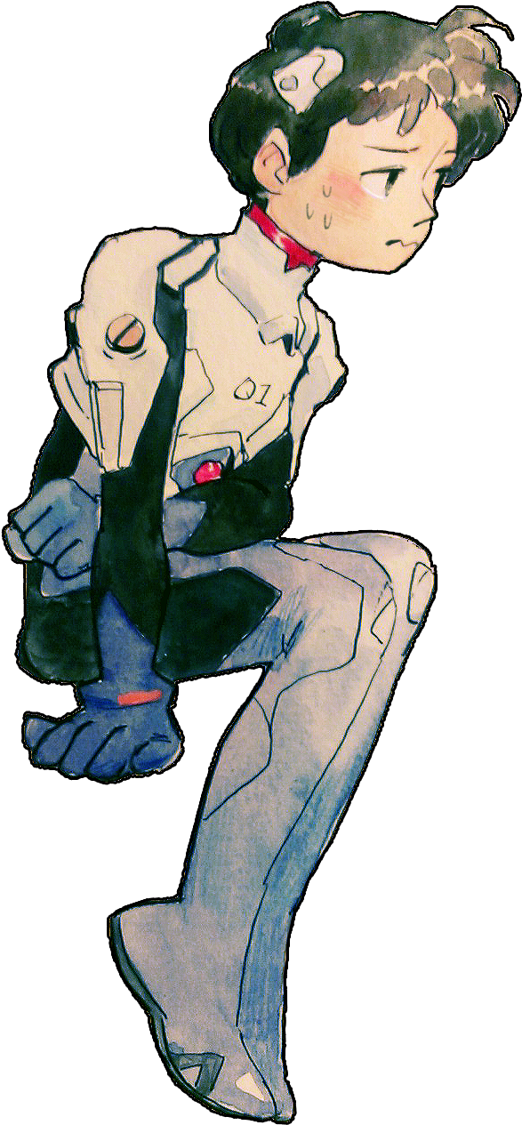 That Crazy Ikari Boy Needs Therapy Png Shinji Ikari - Shinji Ikari (960x1280), Png Download