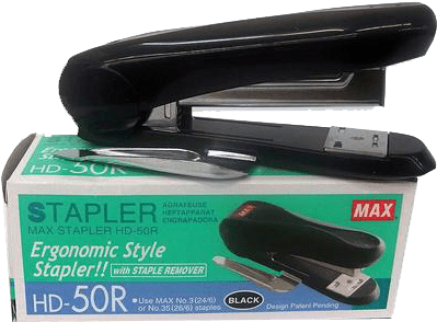 Stapler Max W/ Remover No - Max Stapler Hd 50r (600x600), Png Download