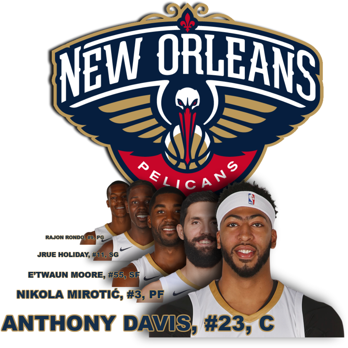 [ Img] - New Orleans Pelicans Icon (1261x1154), Png Download