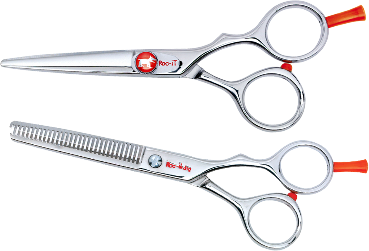 Roc It Dog R 5 Inch Shear With A 30 Tooth Thinner - Roc-it Dog Shears (1600x1600), Png Download