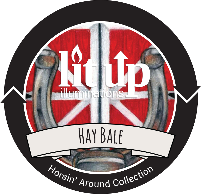 Hay Bale Scented Soy Candle - Candle (849x821), Png Download