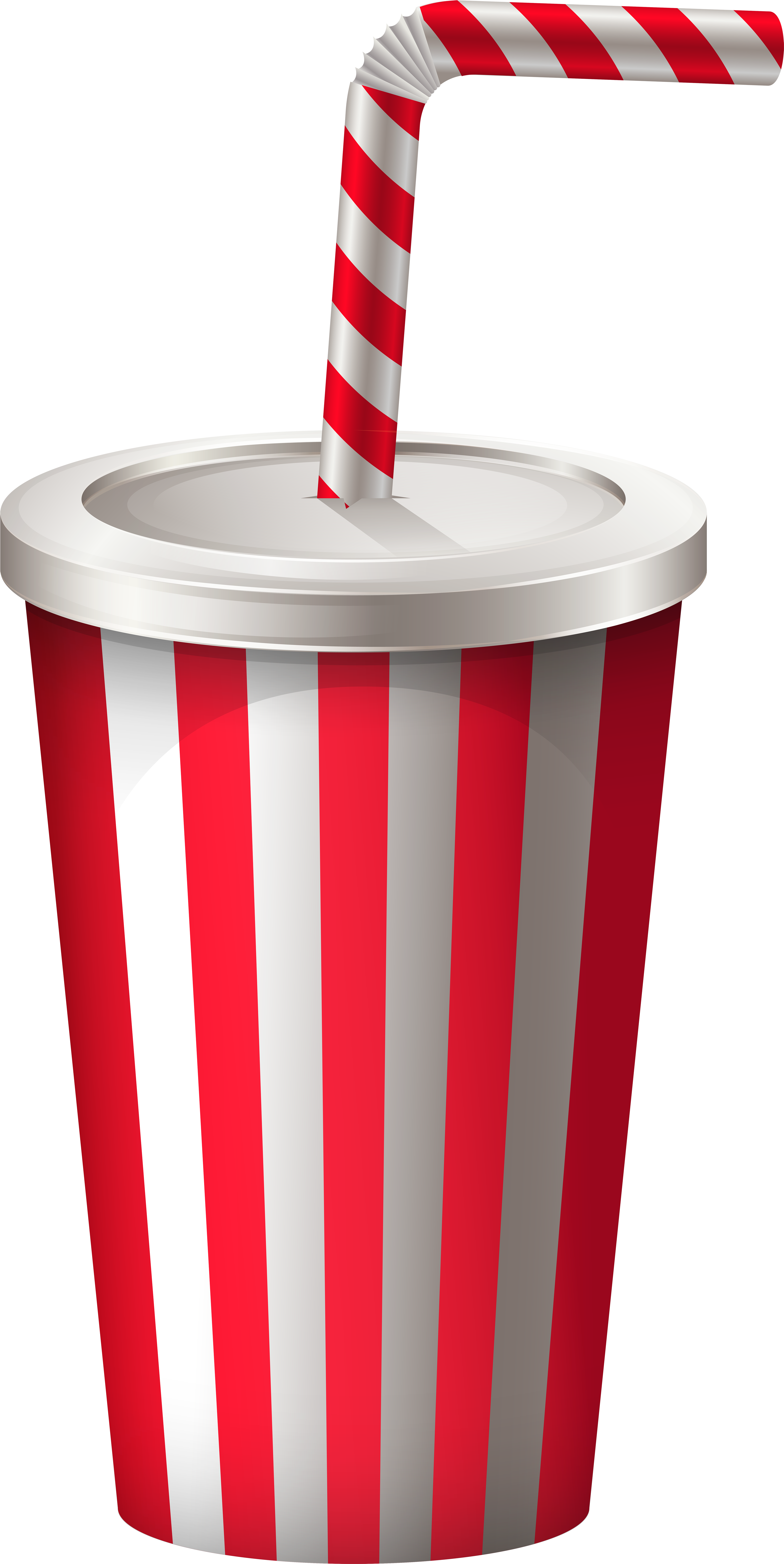 Drink Cup With Straw Png Transparent Clip Art Image - Soda Cup Clip Art (4009x8000), Png Download