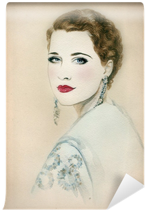 Beautiful Woman - Poster: Ismagilova's Beautiful Woman . Watercolor Illustration, (400x400), Png Download