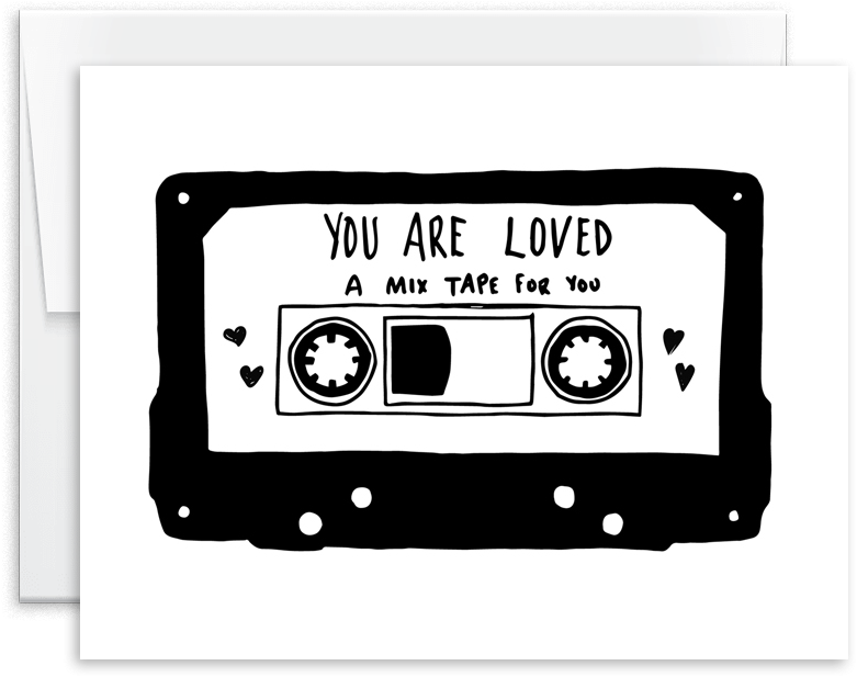 You Are Loved Card - Boombox (1000x1000), Png Download