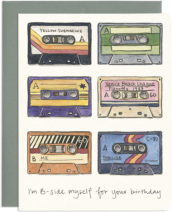 B-side Birthday Card - Greeting Card (800x800), Png Download