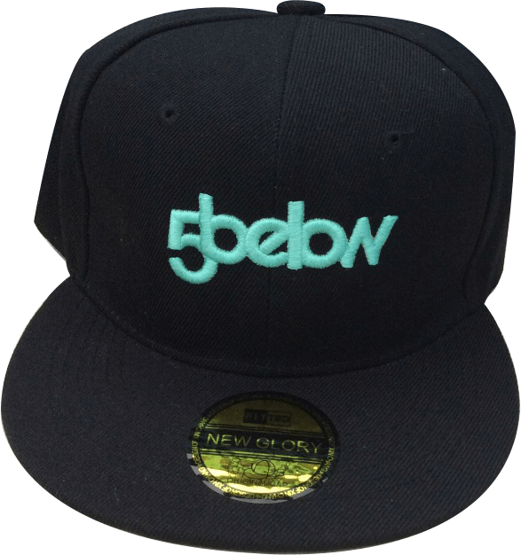 5below Black Snapback - Baseball Cap (587x626), Png Download