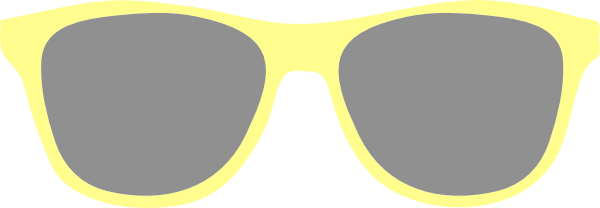 How To Set Use Yellow Gray Sunglasses Clipart (600x208), Png Download