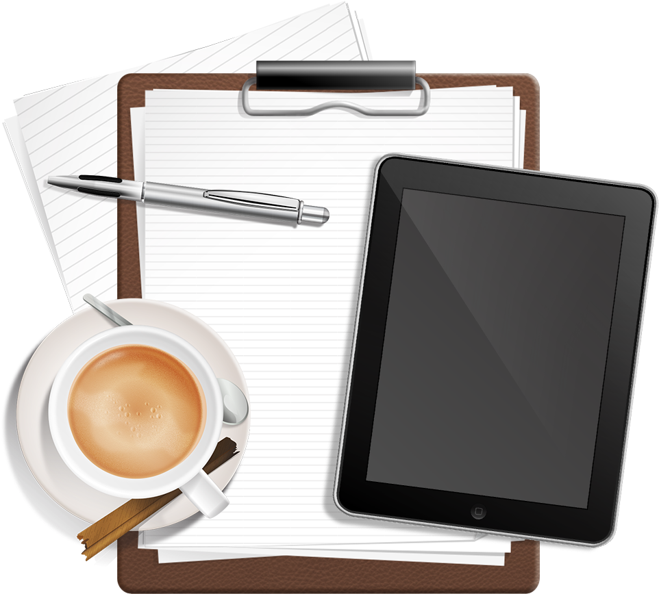 Design Desk Set - Television (1048x1106), Png Download