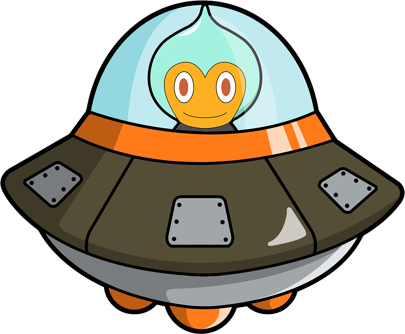 Images Of Ship Png Spacehero Bitcoin Mobile - Alien Spaceship Cartoon Png (1600x1200), Png Download