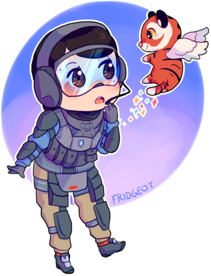Image Freeuse R S Ying Tumblr - Rainbow Six Siege Ying Cute (500x566), Png Download