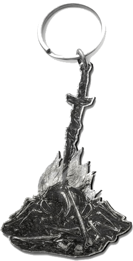 Dark Souls 3 Bonfire Keychain (600x776), Png Download