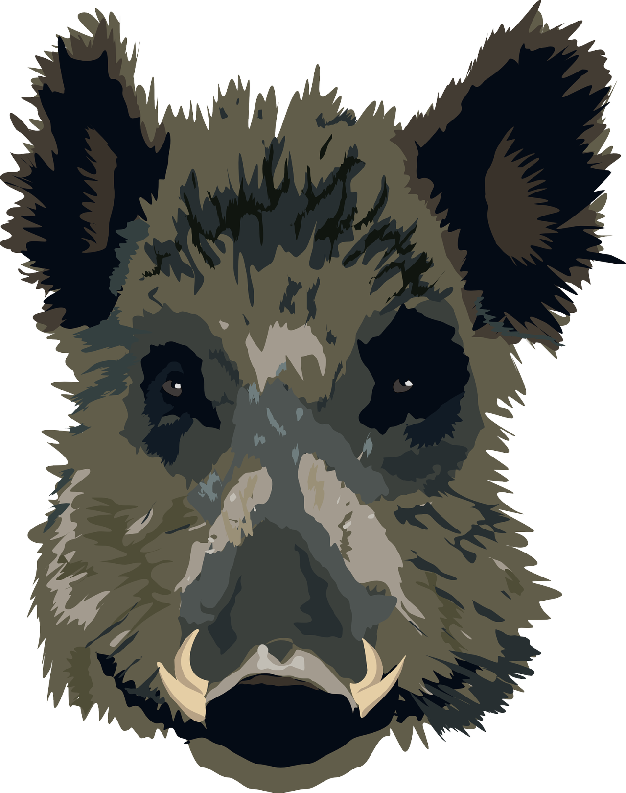 Wild Pig Face - Lord Of The Flies Png (1279x1619), Png Download