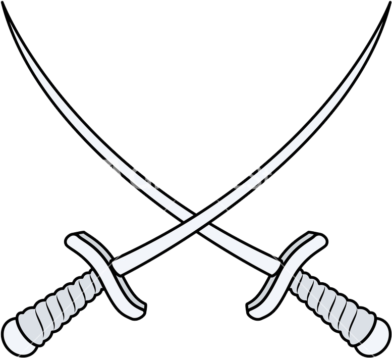 Crossing Swords Png - Fencing Sword Cartoon (1000x924), Png Download