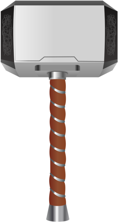 Mjolnir By Thegoldenbox On Deviantart Banner Library - Avengers Thor Mjolner Limited Edition Full Size Hammer (894x894), Png Download