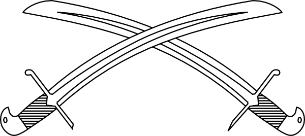 Crossed Swords Hi - Crossed Swords Clipart (600x268), Png Download