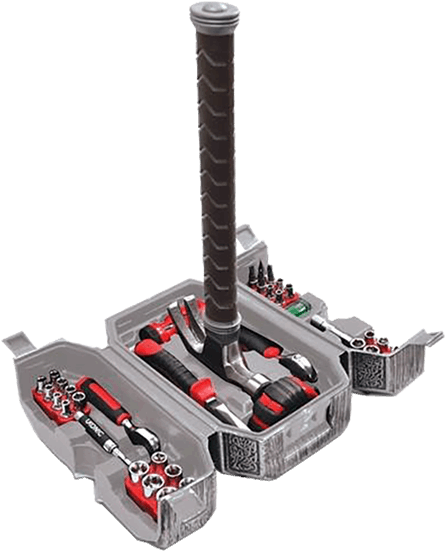 Marvel Thor's Hammer Toolkit (600x600), Png Download