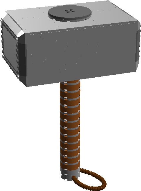 Mjolnir - Lego Mjolnir Png (944x846), Png Download