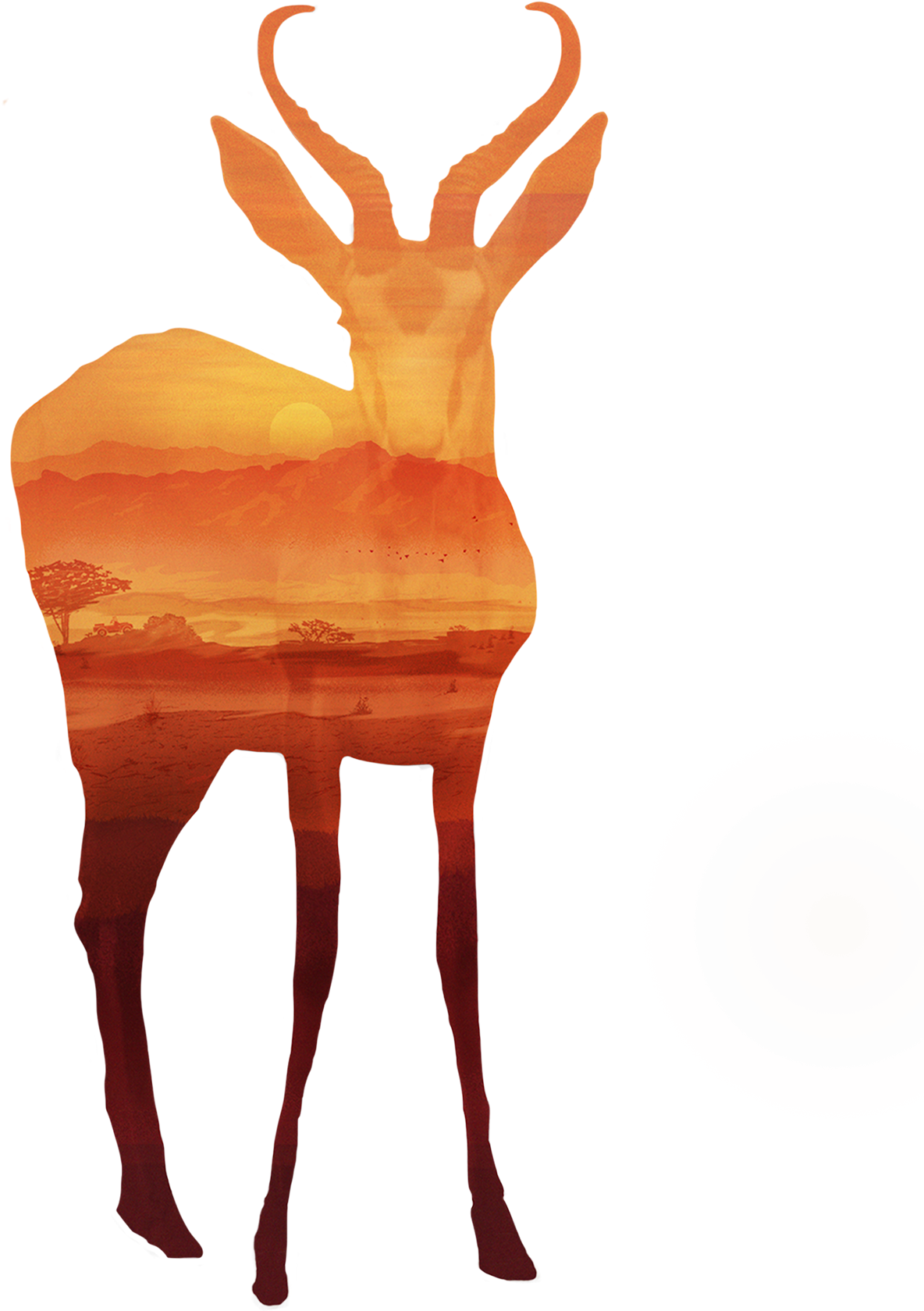 Download - Reindeer (1242x1682), Png Download