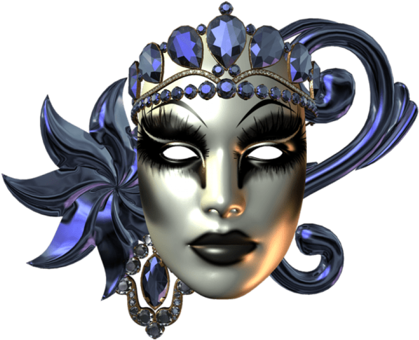 Fantasy Images, Art Images, Carnival Masks, Masquerade - Carnival Mask Png Transparent (600x482), Png Download